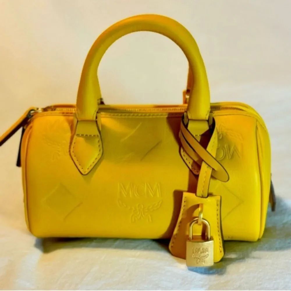 MCM Ella Mini Boston Bag NWT
